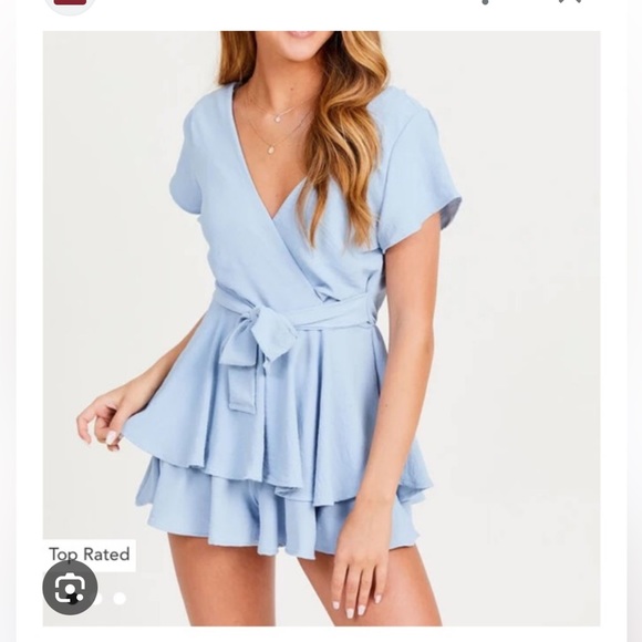 Altar'd State Dresses & Skirts - Altar’d State Blue Romper Dress